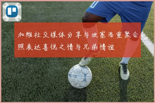 加维社交媒体分享与坎塞洛重聚合照表达喜悦之情与兄弟情谊
