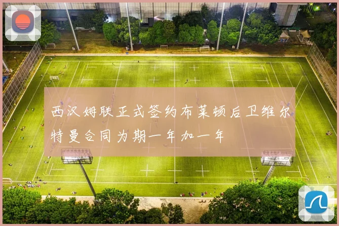 西汉姆联正式签约布莱顿后卫维尔特曼合同为期一年加一年